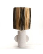 Lampe Agadir blanc - 51x23 cm