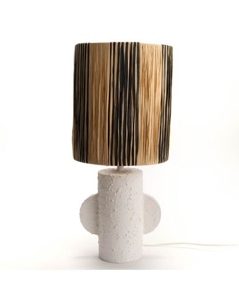 Lampe Agadir blanc - 51x23 cm