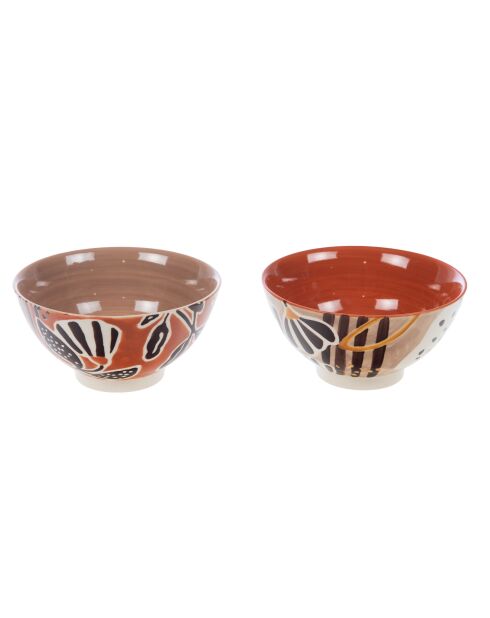 Set 2 braune Schalen Dalila - 7x14 cm