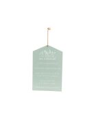 Natürlicher grüner Teller - 27x42 cm