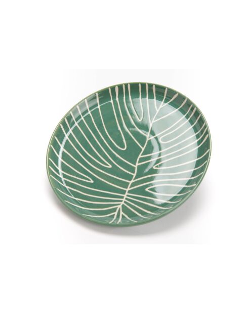 6 Assiettes à dessert Natureva feu verte - 2x21 cm