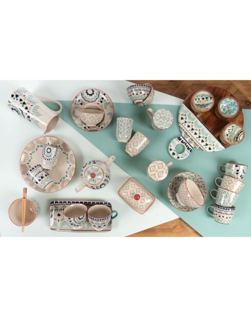 Set 2 bruine Keola-vissen - 13,50x4 cm