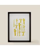 Poster A4 27 giallo - 21x30 cm