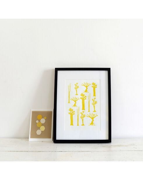 Poster A4 27 giallo - 21x30 cm