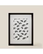 Póster negro A4 42 - 21x30 cm