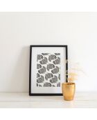 Poster A4 30 nero - 21x30 cm