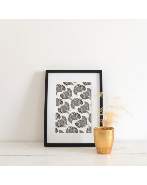 Poster A4 30 nero - 21x30 cm