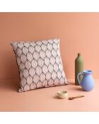 Funda de cojín cuadrada rosa 38 - 45x45 cm