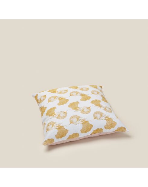 Funda de cojín cuadrada 28 mostaza - 45x45 cm