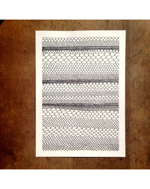 Poster A4 21 nero - 21x30 cm