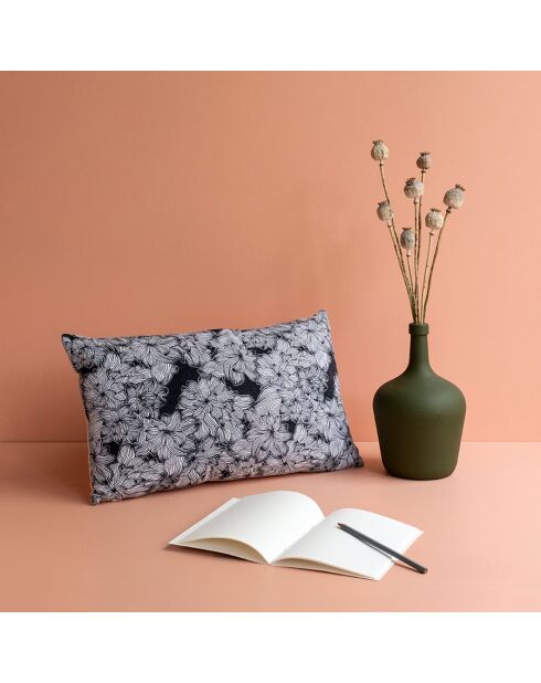 Funda de cojín rectangular 29 azul pizarra - 30x50 cm