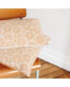 Quadratischer Kissenbezug 34 karamell - 45x45 cm