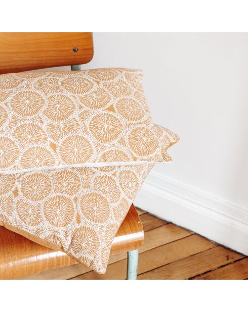 Funda de cojín cuadrada 34 caramelo - 45x45 cm