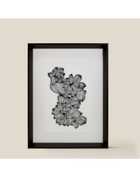 Póster negro A4 01 - 21x30 cm