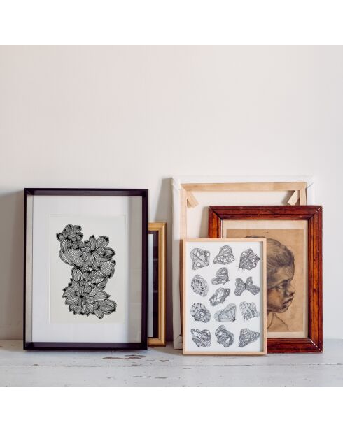 Póster negro A4 01 - 21x30 cm