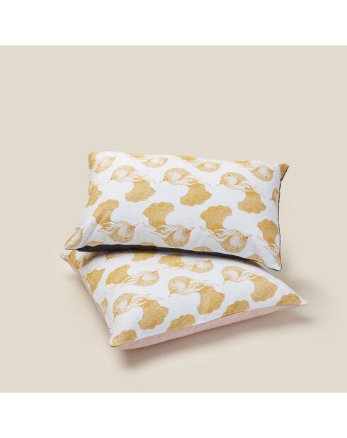 Funda de cojín rectangular 28 mostaza - 30x50 cm