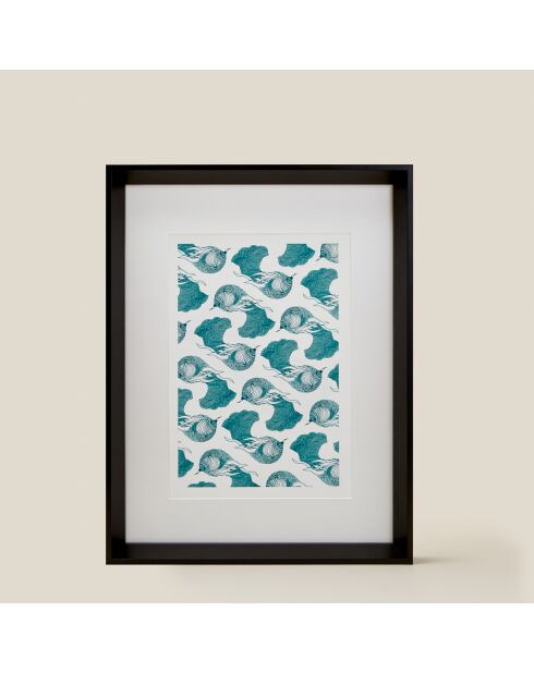 Poster A4 28 blu - 21x30 cm