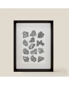 Poster nero A4 54 - 21x30 cm