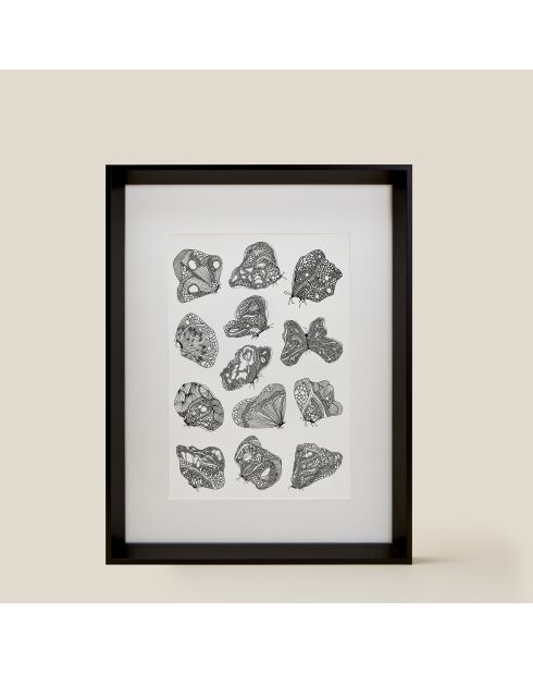 Poster nero A4 54 - 21x30 cm