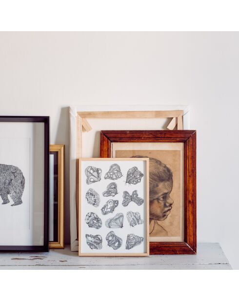 Poster nero A4 54 - 21x30 cm