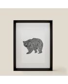 Poster nero A4 51 - 21x30 cm