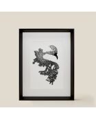 Póster negro A4 07 - 21x30 cm