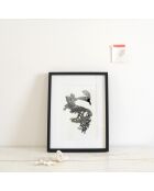 Póster negro A4 07 - 21x30 cm