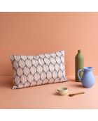 Funda de cojín rectangular rosa 38 - 30x50 cm