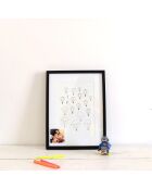 Zwarte poster A4 24 - 21x30 cm