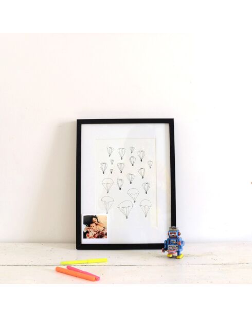 Zwarte poster A4 24 - 21x30 cm