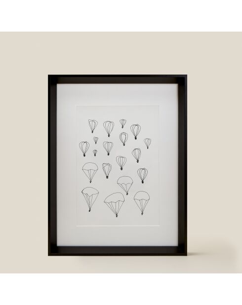 Zwarte poster A4 24 - 21x30 cm