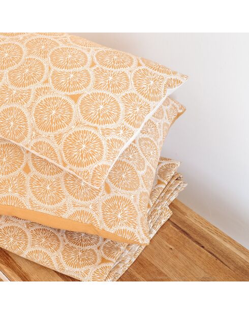 Funda de cojín rectangular color caramelo 34 - 30x50 cm