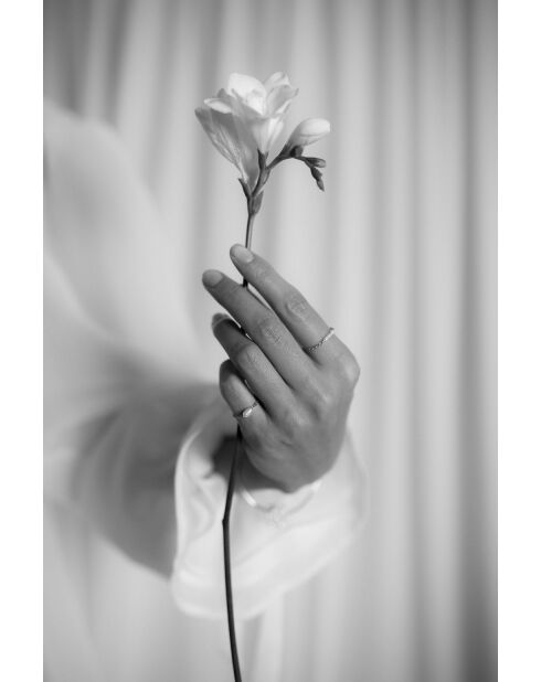 Anello Diana placcato in oro con perla coltivata