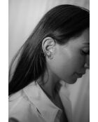 Orecchino destro placcato in oro Ress con perla coltivata