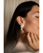 Orecchini Eugénie placcati in oro con perla bianca coltivata