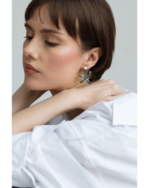 Chips di stelle marine Moana placcate in oro bianco e grigio