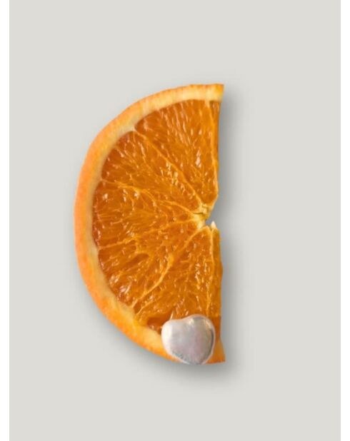 Orecchini a forma di cuore Judith placcati in oro bianco