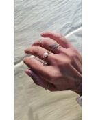 Anello Aimée placcato in oro con perla coltivata