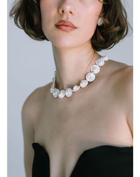 Sarah weißer Halsreif