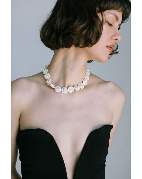 Sarah weißer Halsreif