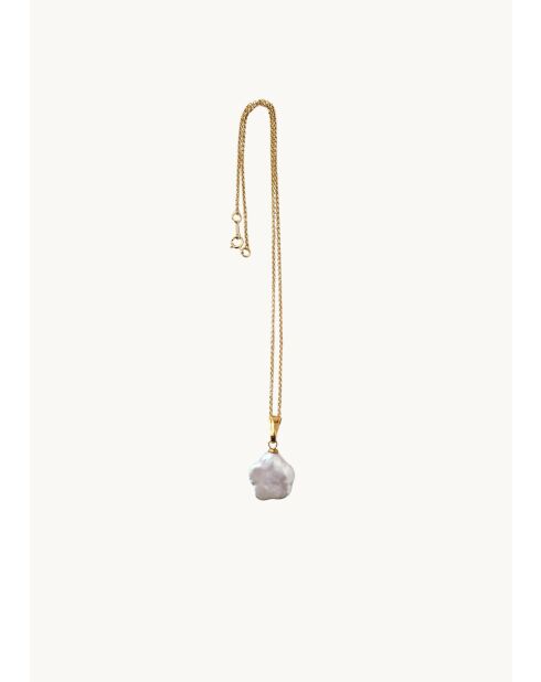 Collier fleur Imani blanc