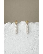 Orecchini Amy placcati in oro con perla bianca coltivata