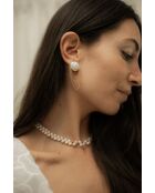 Orecchini Elena placcati in oro con perla bianca coltivata