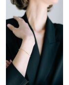 Bracciale Nina placcato in oro con perla verde coltivata