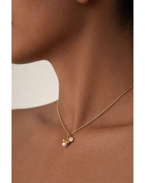 Collier fin Carla plaqué or