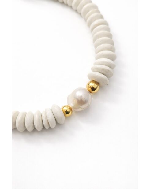 Collier Louise blanc
