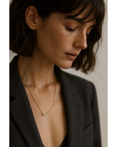 Collier Eddie en plaqué or