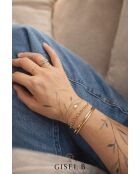 Bracciale May placcato in oro con perla bianca coltivata