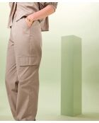 Beigefarbene Baumwollhose Thandi