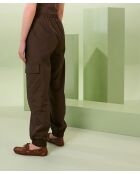 Dunkelbraune Thandi Baumwollhose